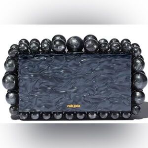 Cult Gaia Black Marble EOS Clutch